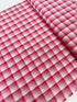  Kitchen Window Wovens Watermelon yarn‑dyed gingham cotton by Elizabeth Hartman – pink and white check, 43–44″ wide