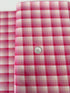 Kitchen Window Wovens Watermelon yarn‑dyed gingham cotton by Elizabeth Hartman – pink and white check, 43–44″ wide