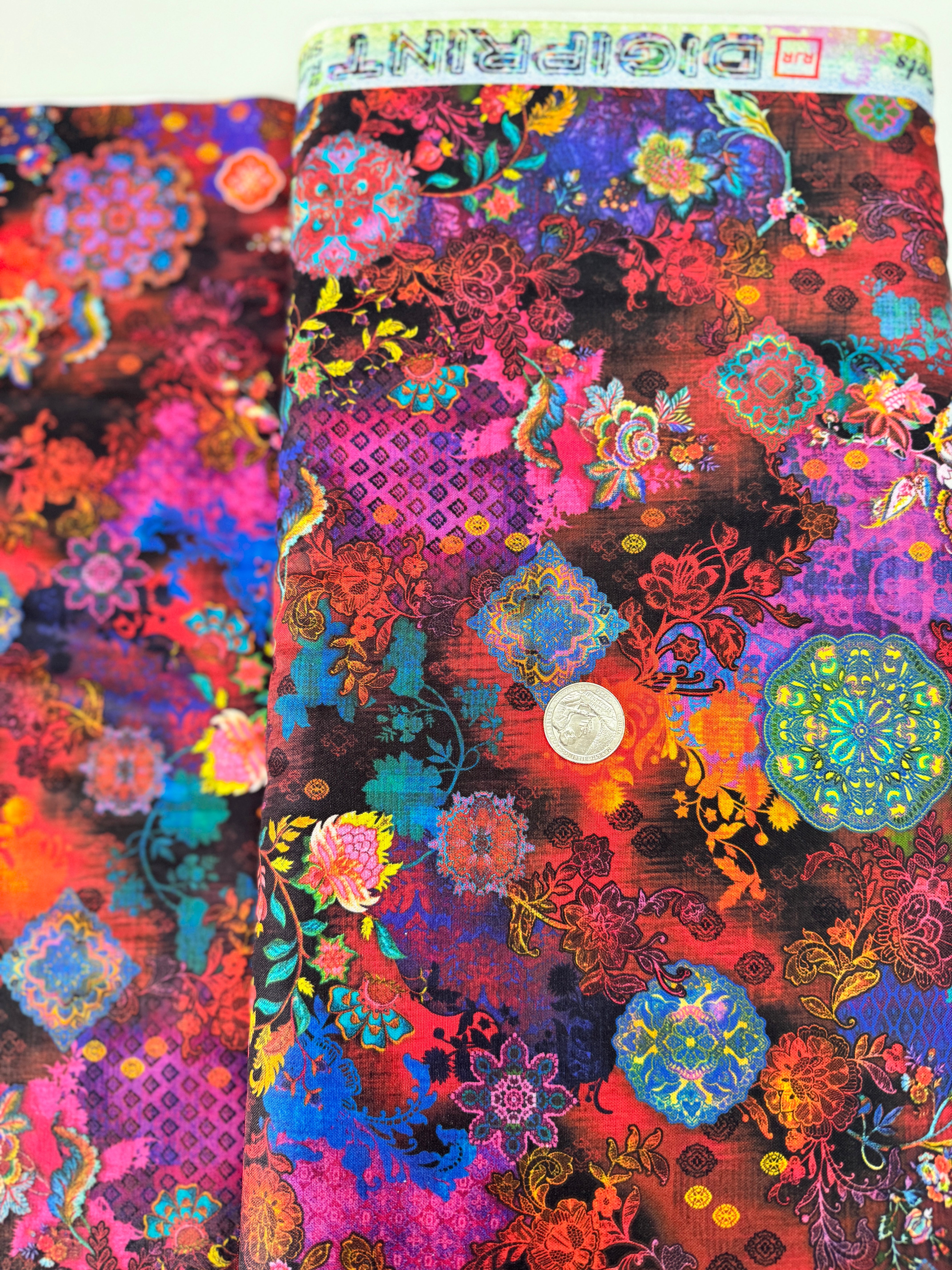 Flourish - Treasured Trinkets - Garnet Yardage