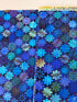 Flourish Tiles Sapphire digital cotton fabric by RJR Studio – blue floral tile pattern, 43–44″ wide