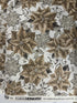 Holiday Flourish - Festive Finery - Poinsettias Blanc Silver Yardage