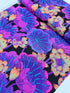 Lake Blossoms Black fabric by Philip Jacobs – Kaffe Fassett Collective for Free Spirit Fabrics – bold floral print on black cotton background