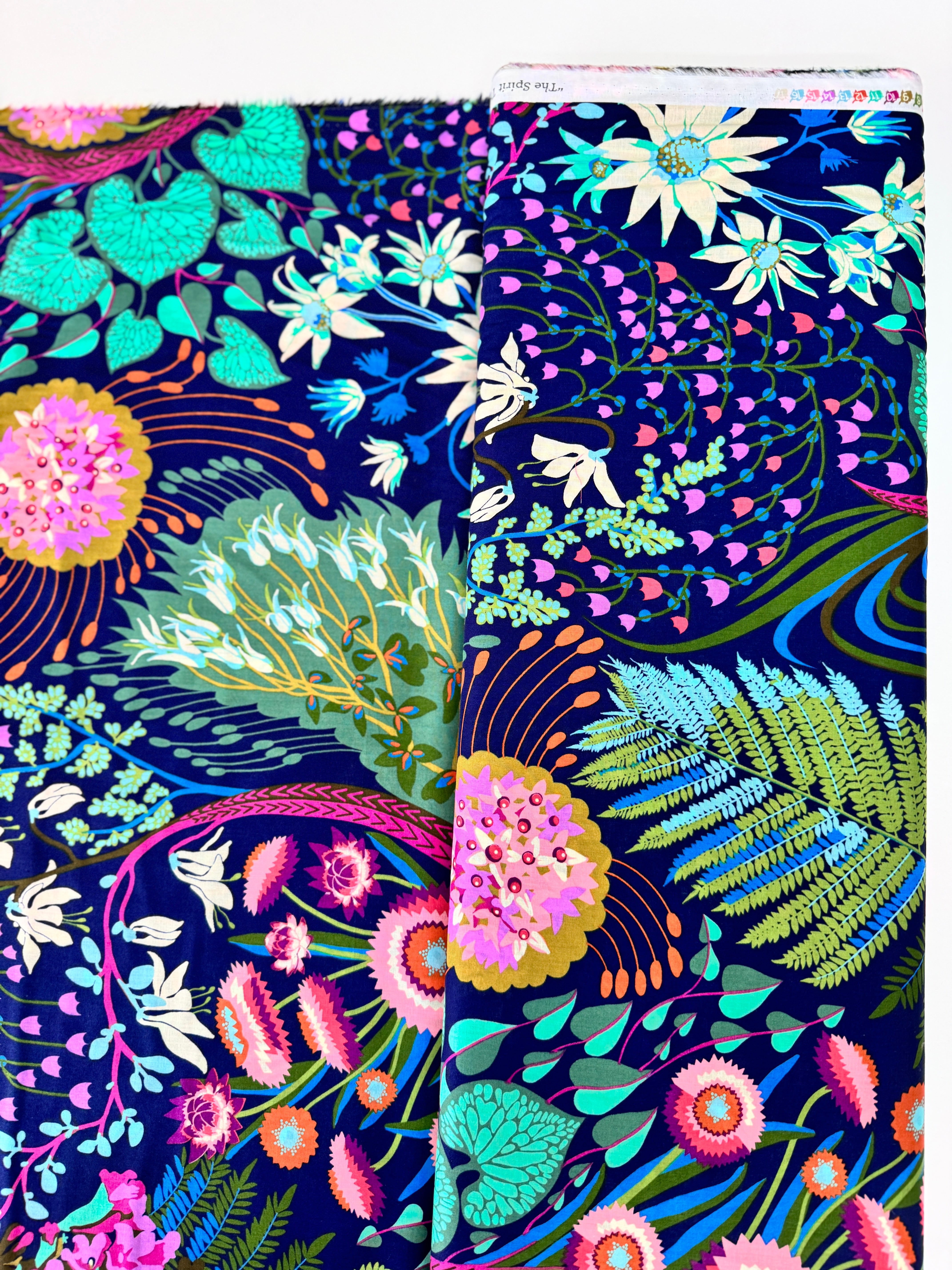 Love Always AM Source Code Glisten Cotton Lawn by Anna Maria Horner – Modern geometric fabric in vibrant jewel tones.