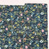 Amalfi Herb Garden Navy fabric by Rifle Paper Co. – bold floral print in pink, yellow, blue blooms with green leaves on navy background, 43″ wide