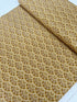 Jaikumari Scallop Gold metallic cotton fabric by Studio RK for Robert Kaufman – gold scallop pattern with metallic sheen, 43"/44" wide