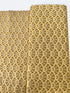Jaikumari Scallop Gold metallic cotton fabric by Studio RK for Robert Kaufman – gold scallop pattern with metallic sheen, 43"/44" wide