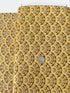 Jaikumari Scallop Gold metallic cotton fabric by Studio RK for Robert Kaufman – gold scallop pattern with metallic sheen, 43"/44" wide