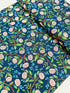 Wildwood Peonies Navy fabric by Rifle Paper Co. – peonies on navy cotton quilting fabric, 43″ wide