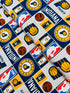 Licensed Indiana Pacers cotton fabric by Camelot Fabrics – 44" wide quilting cotton featuring Pacers logos and team colors