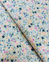 Sevenberry Fresh Florals Blue cotton fabric by Robert Kaufman – petite garden blossoms on blue background quilting cotton