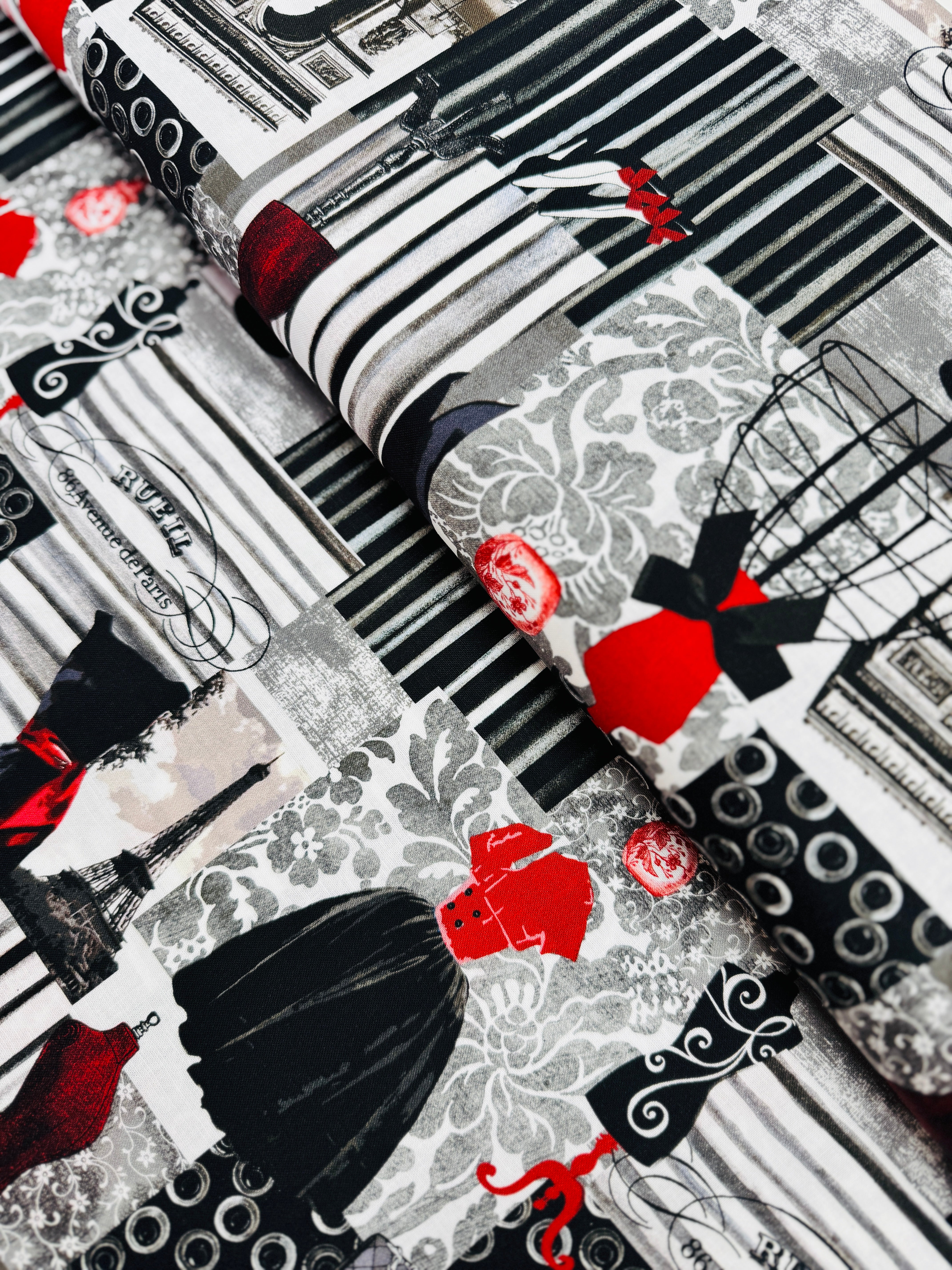 Fashion Forward Dresses and Bags fabric by Timeless Treasures – stylish cotton quilting print ideal for garments and accessories