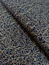 Joyful Traditions Scroll fabric by Hoffman Fabrics – black cotton with gold metallic scroll – 43"/44" wide quilting cotton