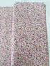 Sevenberry Bouquet Lilac cotton quilting fabric by Sevenberry for Robert Kaufman – tiny lilac and green floral bouquet print, 42–43″ wide