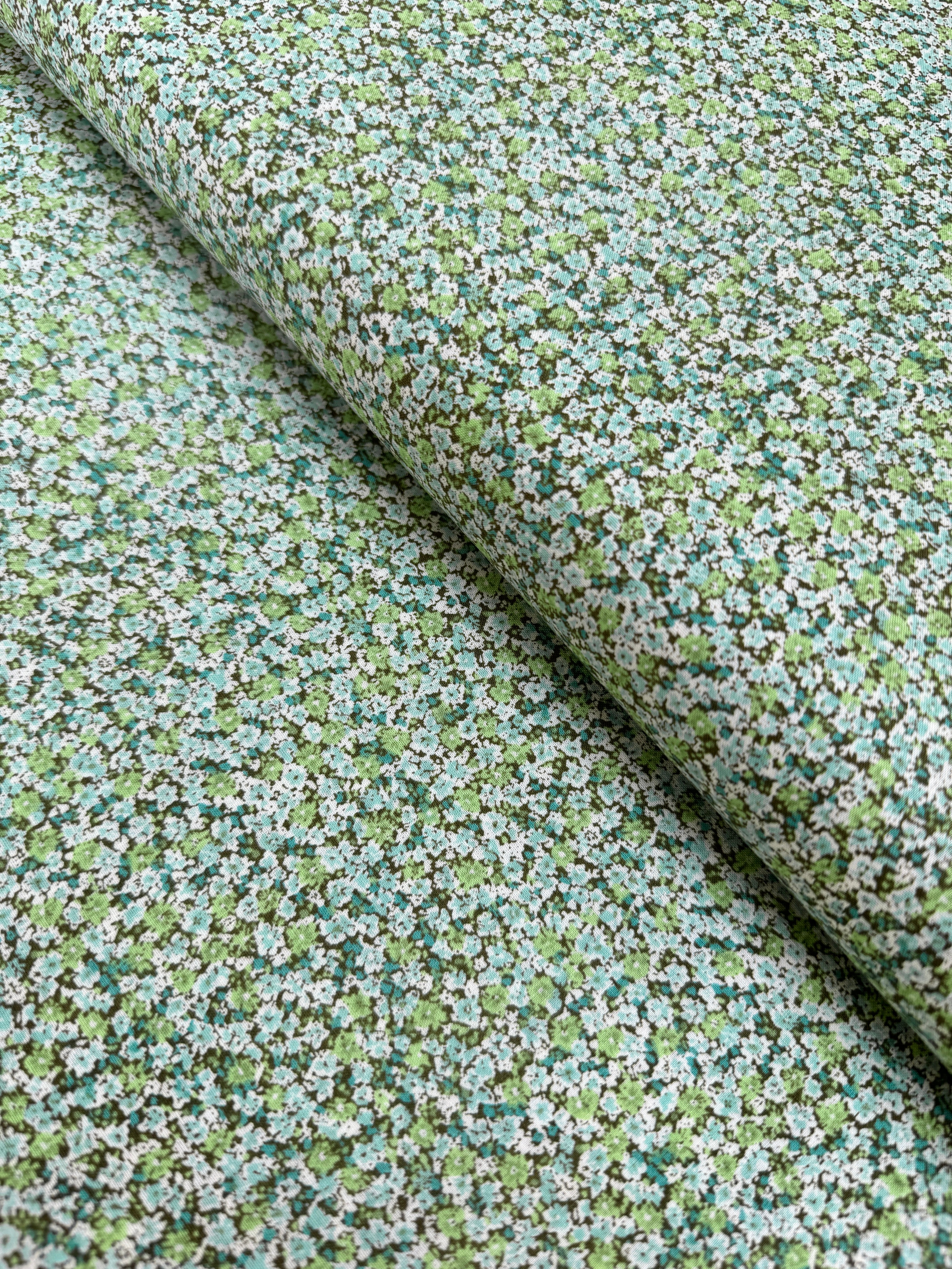 Sevenberry Bouquet - Tiny Florals Green Yardage