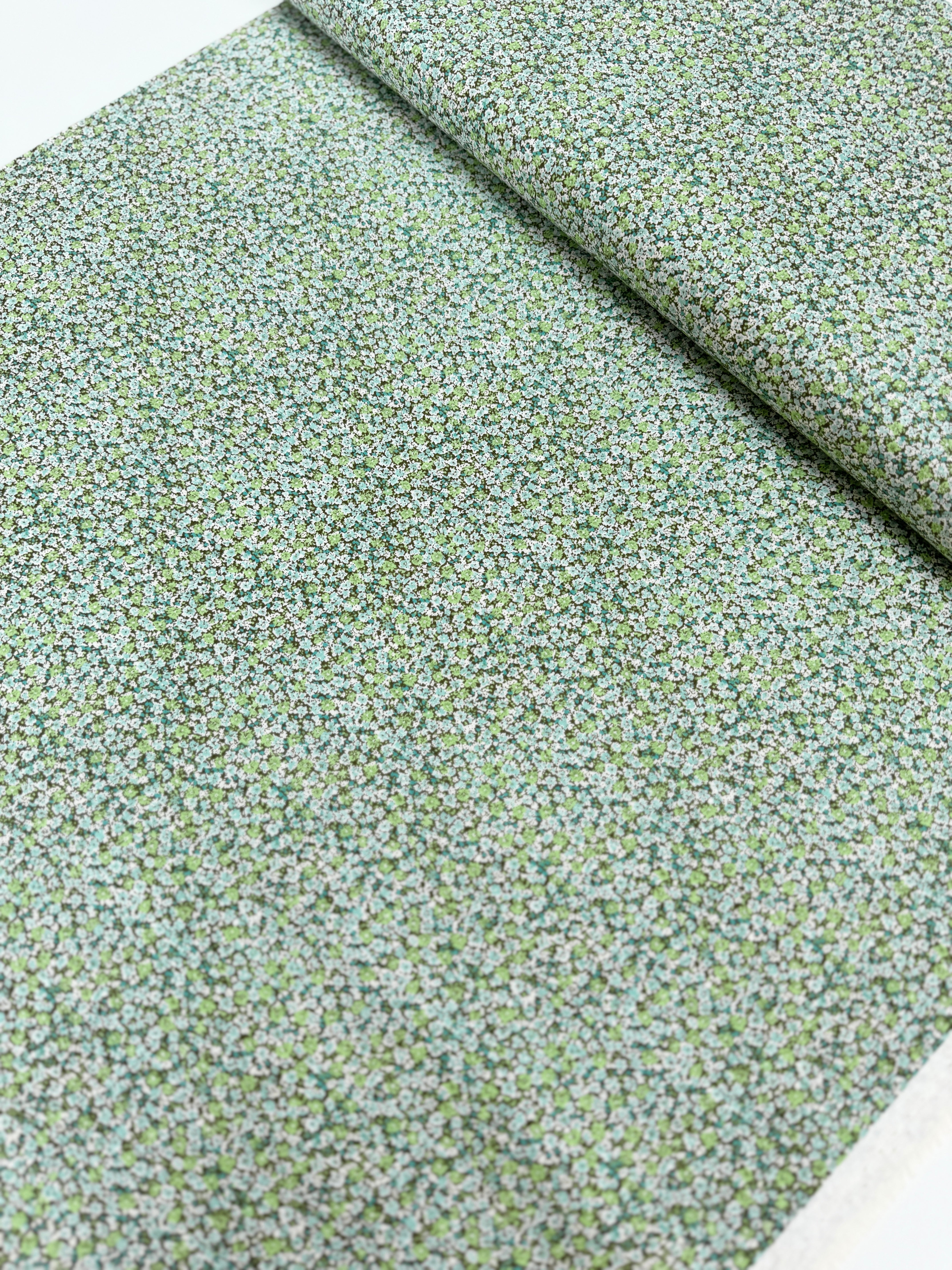 Sevenberry Bouquet - Tiny Florals Green Yardage
