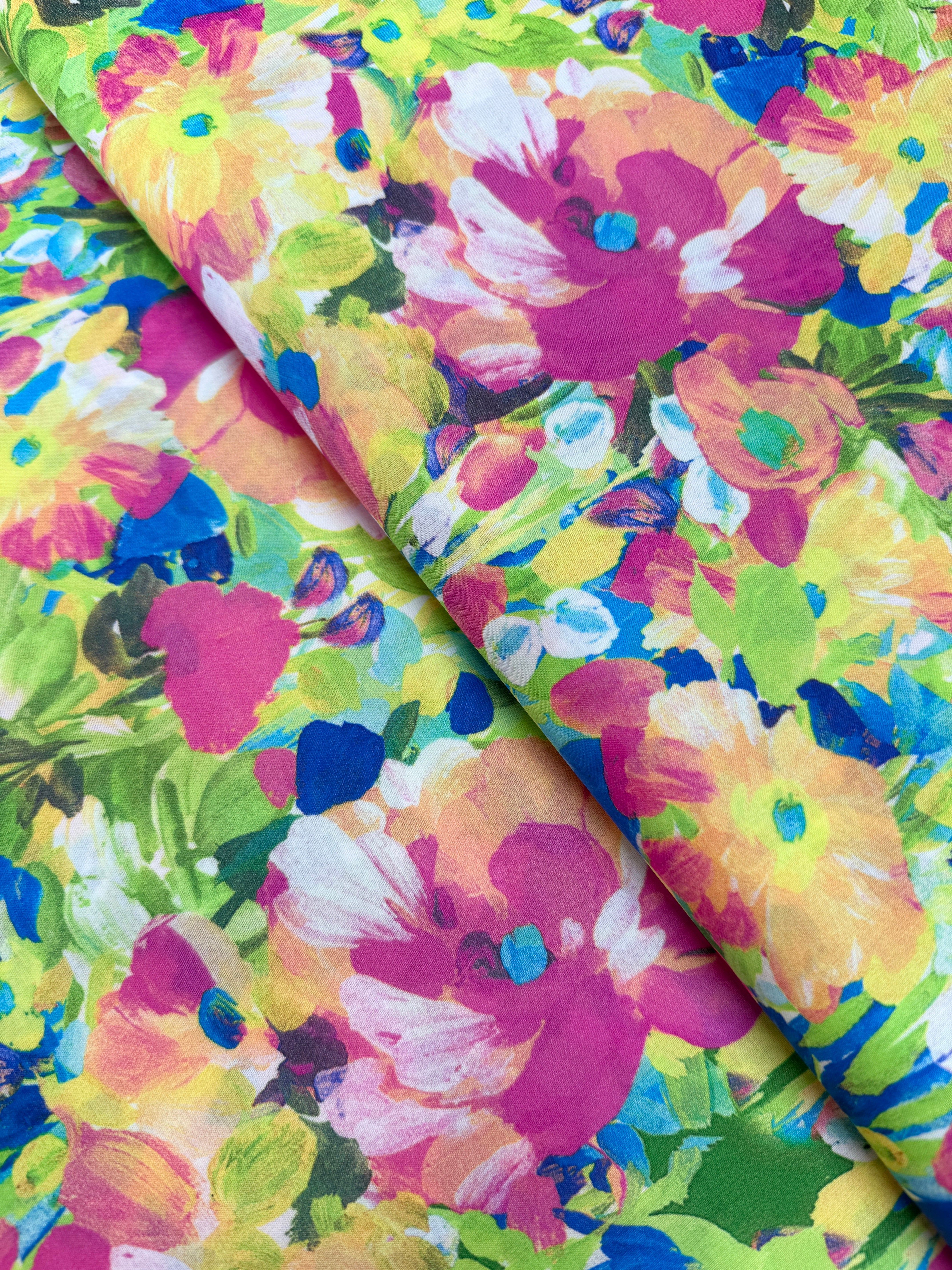 Painterly Petals Lawns - Florals Multi Yardage