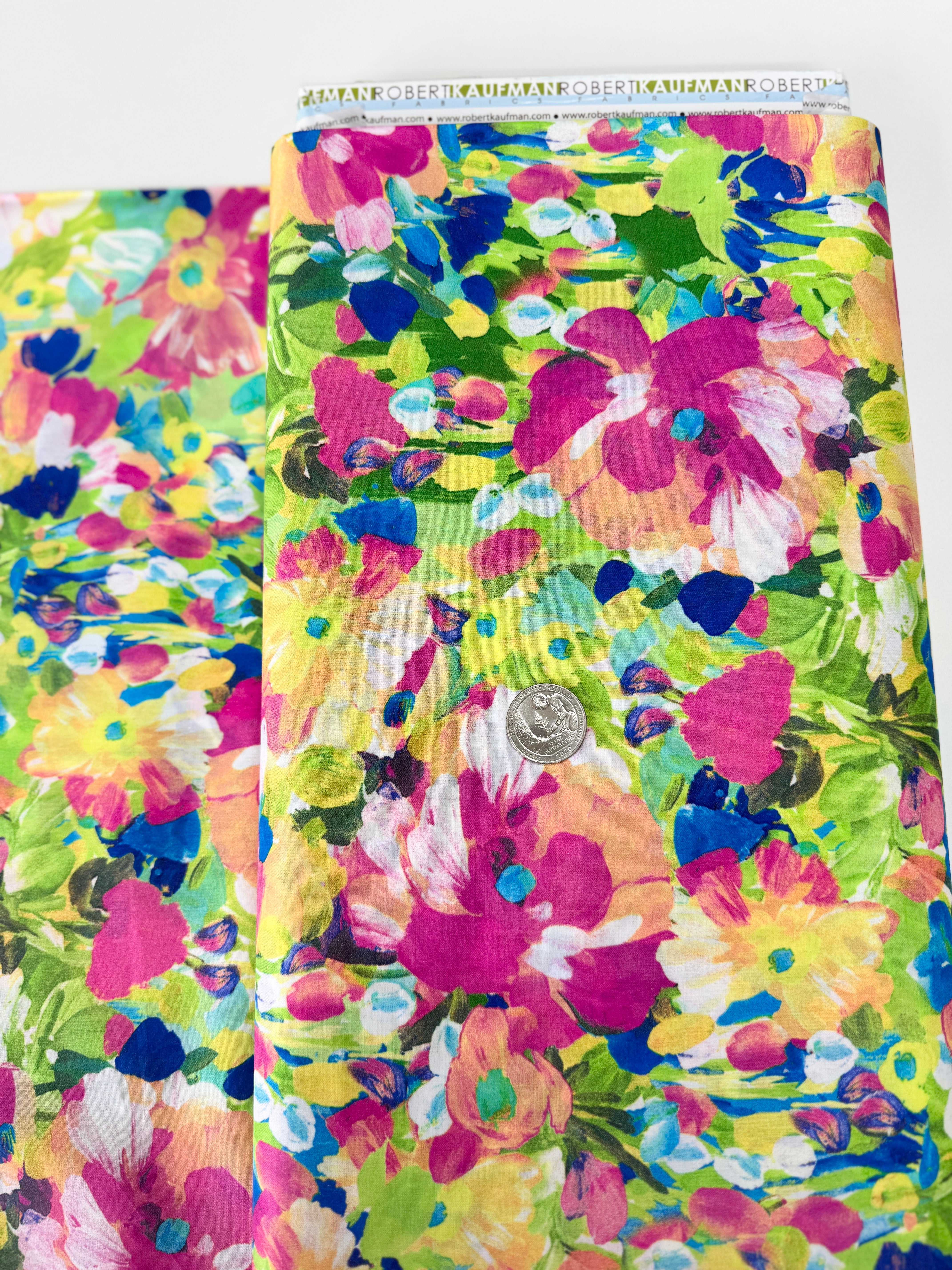 Painterly Petals Lawns - Florals Multi Yardage