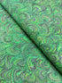 Emerald green marbled swirl print cotton quilting fabric by Aimee Stewart for Robert Kaufman