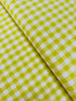 Acid Lime 1/2 inch gingham yarn-dyed cotton by Elizabeth Hartman for Robert Kaufman – vibrant lime and white check, 43″ wide