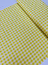 Acid Lime 1/2 inch gingham yarn-dyed cotton by Elizabeth Hartman for Robert Kaufman – vibrant lime and white check, 43″ wide