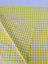 Acid Lime 1/2 inch gingham yarn-dyed cotton by Elizabeth Hartman for Robert Kaufman – vibrant lime and white check, 43″ wide