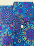 Kaffe Fassett Millefiore Blue wide quilt backing fabric – 108" cotton floral