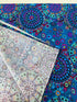 Kaffe Fassett Millefiore Blue wide quilt backing fabric – 108" cotton floral