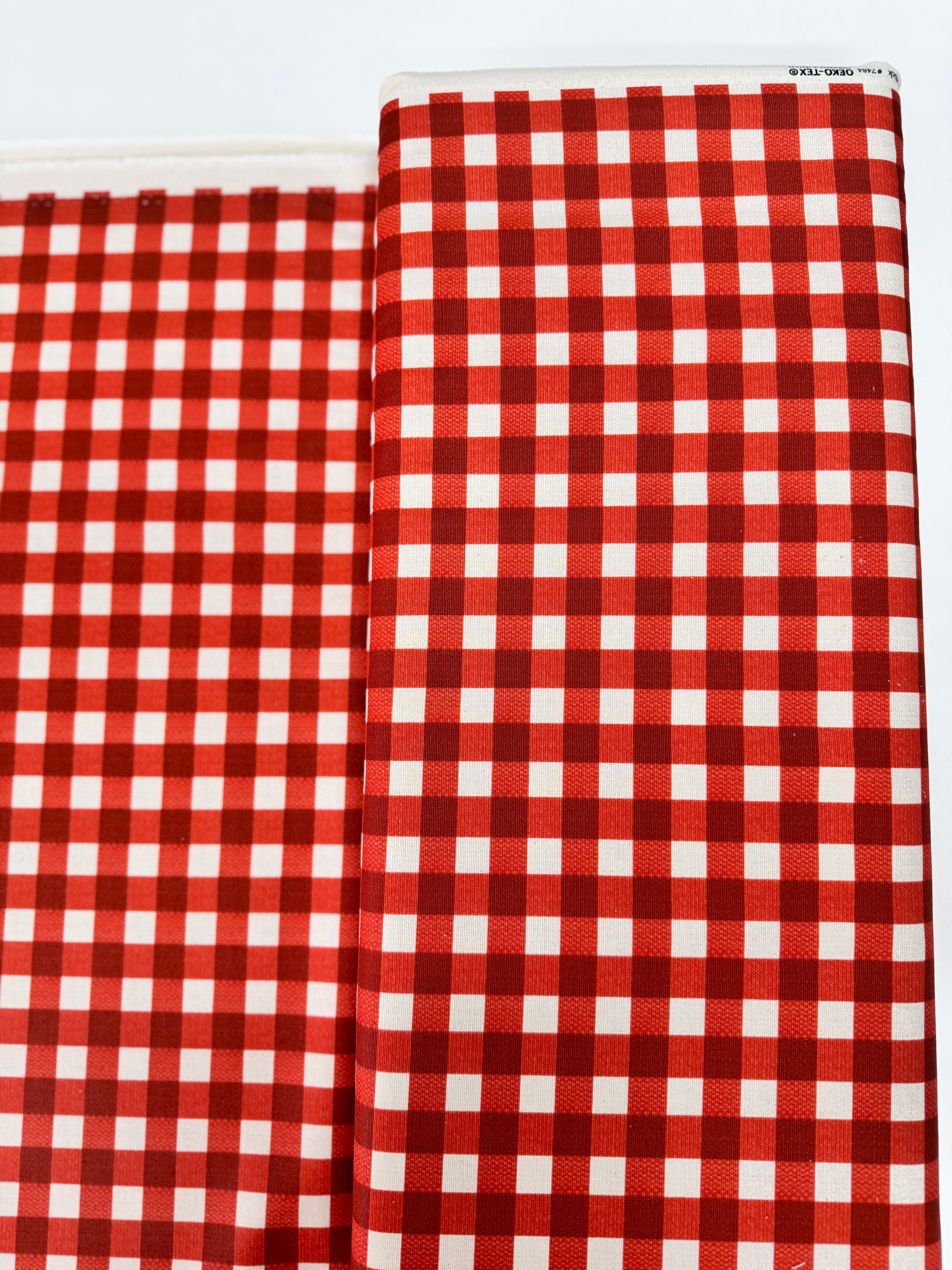Farm and Garden Canvas - Gingham Tomato Canvas Yardage
