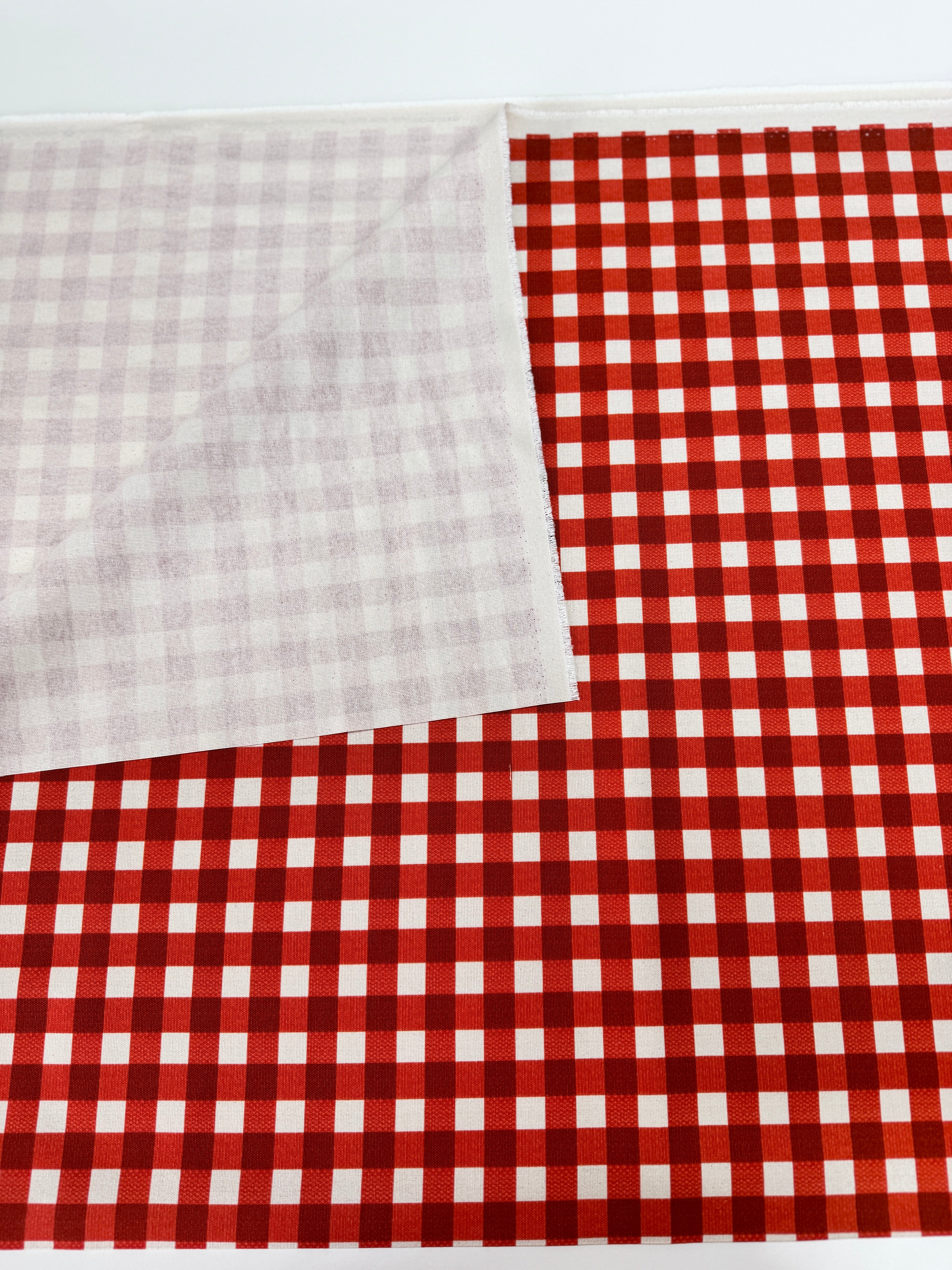 Farm and Garden Canvas - Gingham Tomato Canvas Yardage