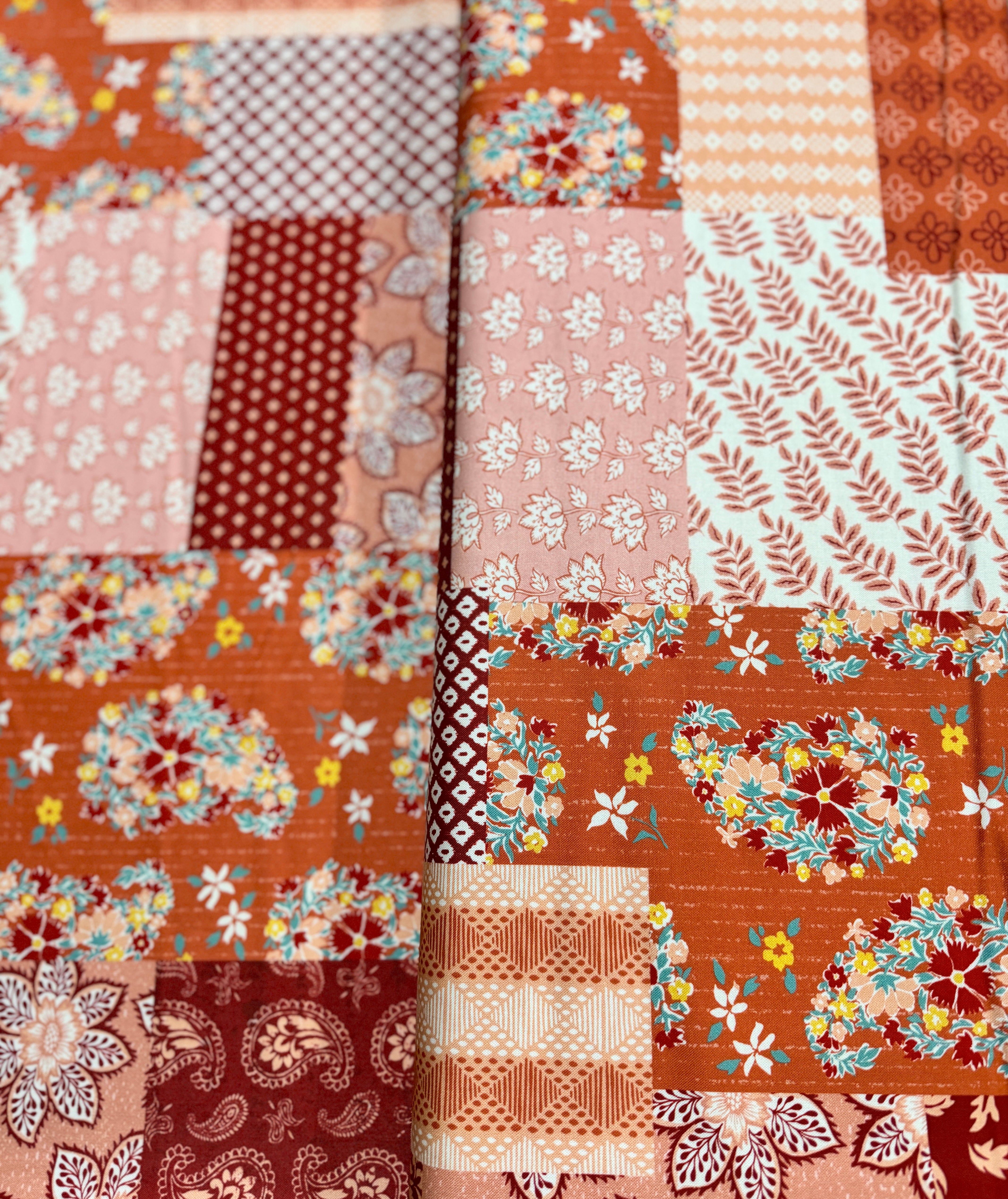 Fat Quarter - Cadence - Patchwork Persimmon