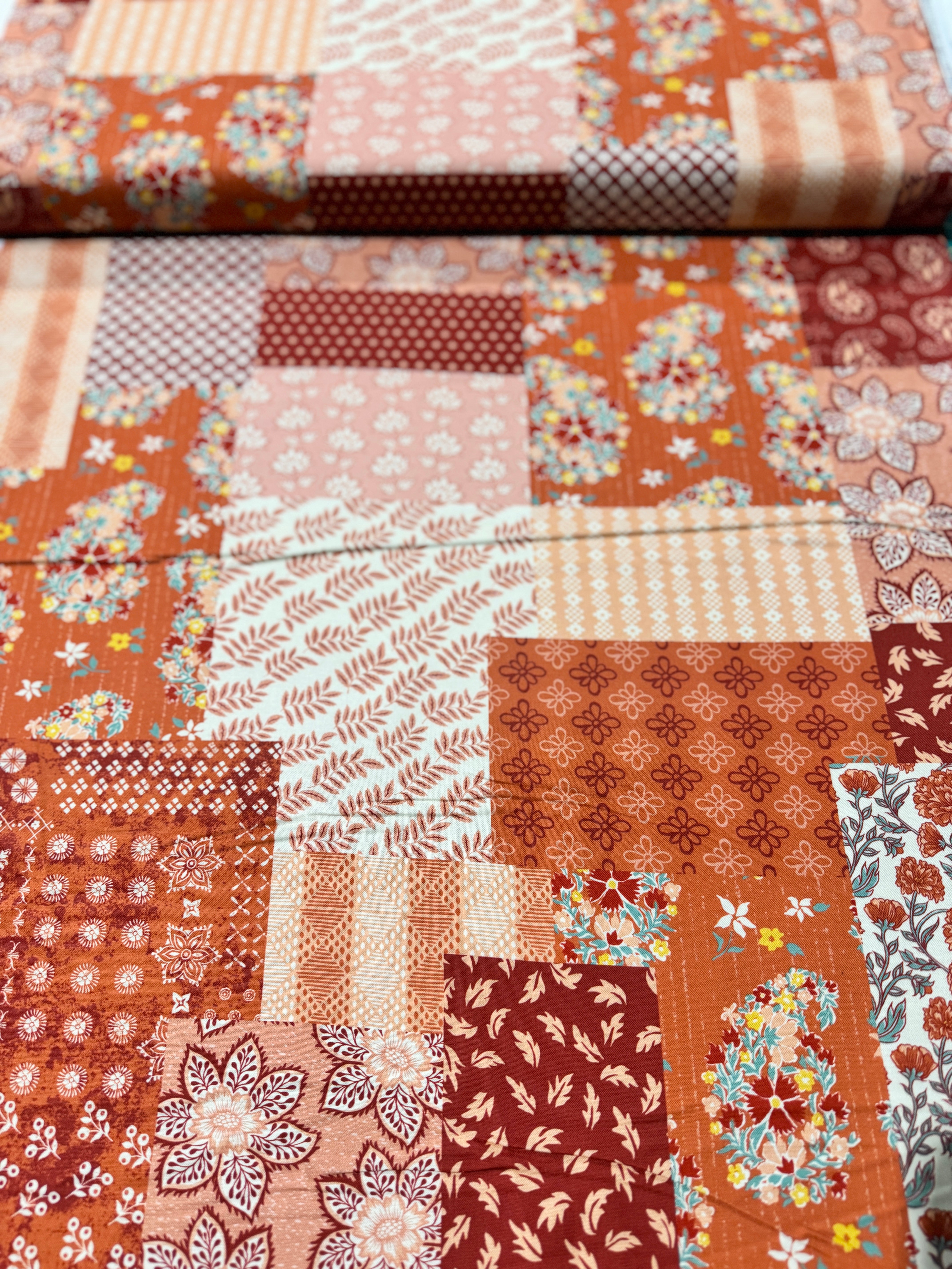 Fat Quarter - Cadence - Patchwork Persimmon