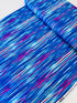Luminous Blooms Cobalt Blue brushstroke pattern on cotton by Kanvas Studio for Benartex – vibrant blue with pink and red streaks