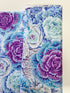 Brassica Sky floral cotton fabric by Philip Jacobs for Free Spirit – Kaffe Fassett Collective blue flower print