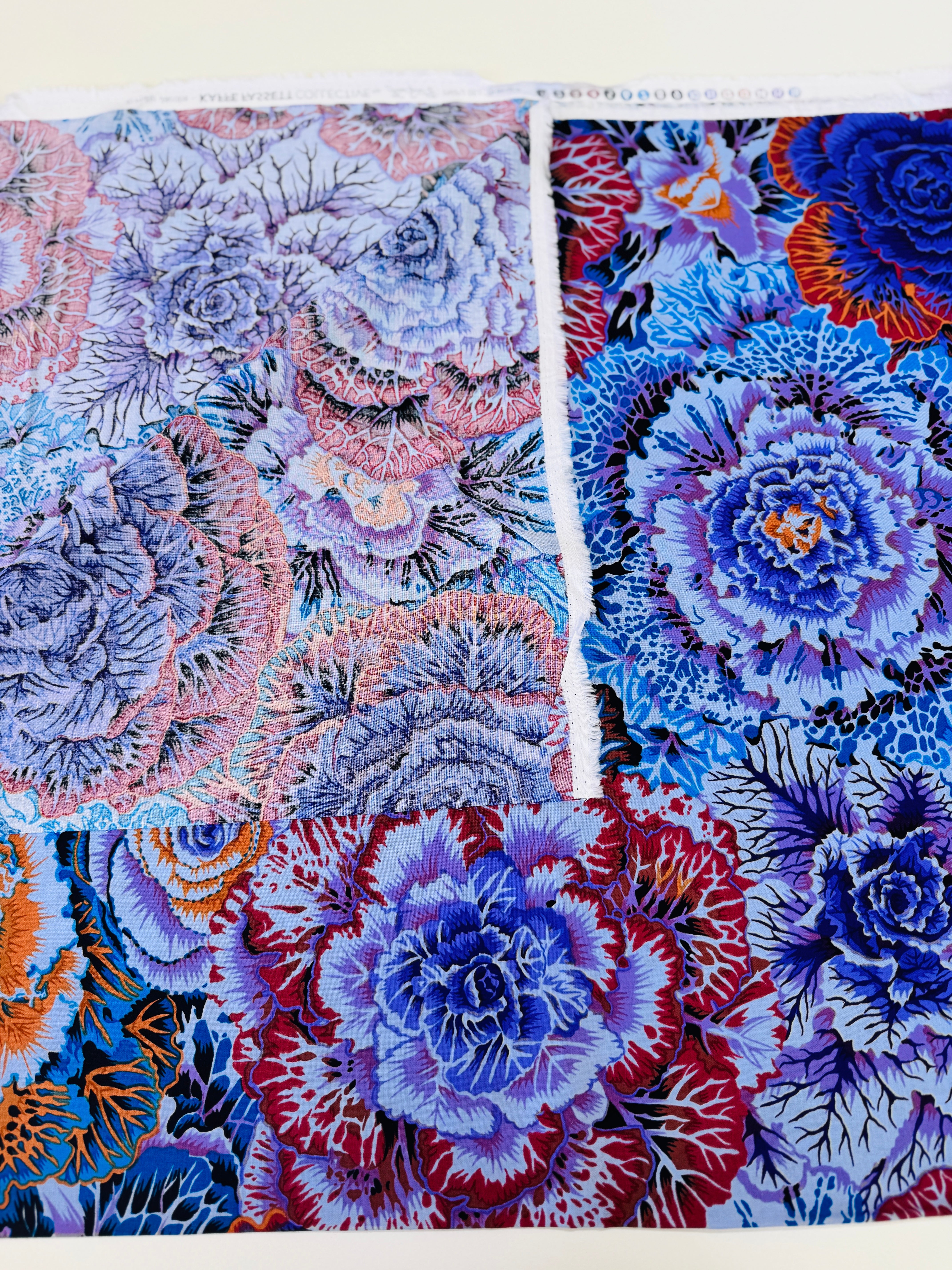 Brassica Dark floral cotton fabric by Philip Jacobs for Free Spirit Fabrics – Kaffe Fassett Collective