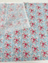 Abbie Floral Aqua Fabric by Sue Daley Designs for Riley Blake – Aqua background with red and white floral print