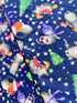 Holiday Cats Navy Yardage