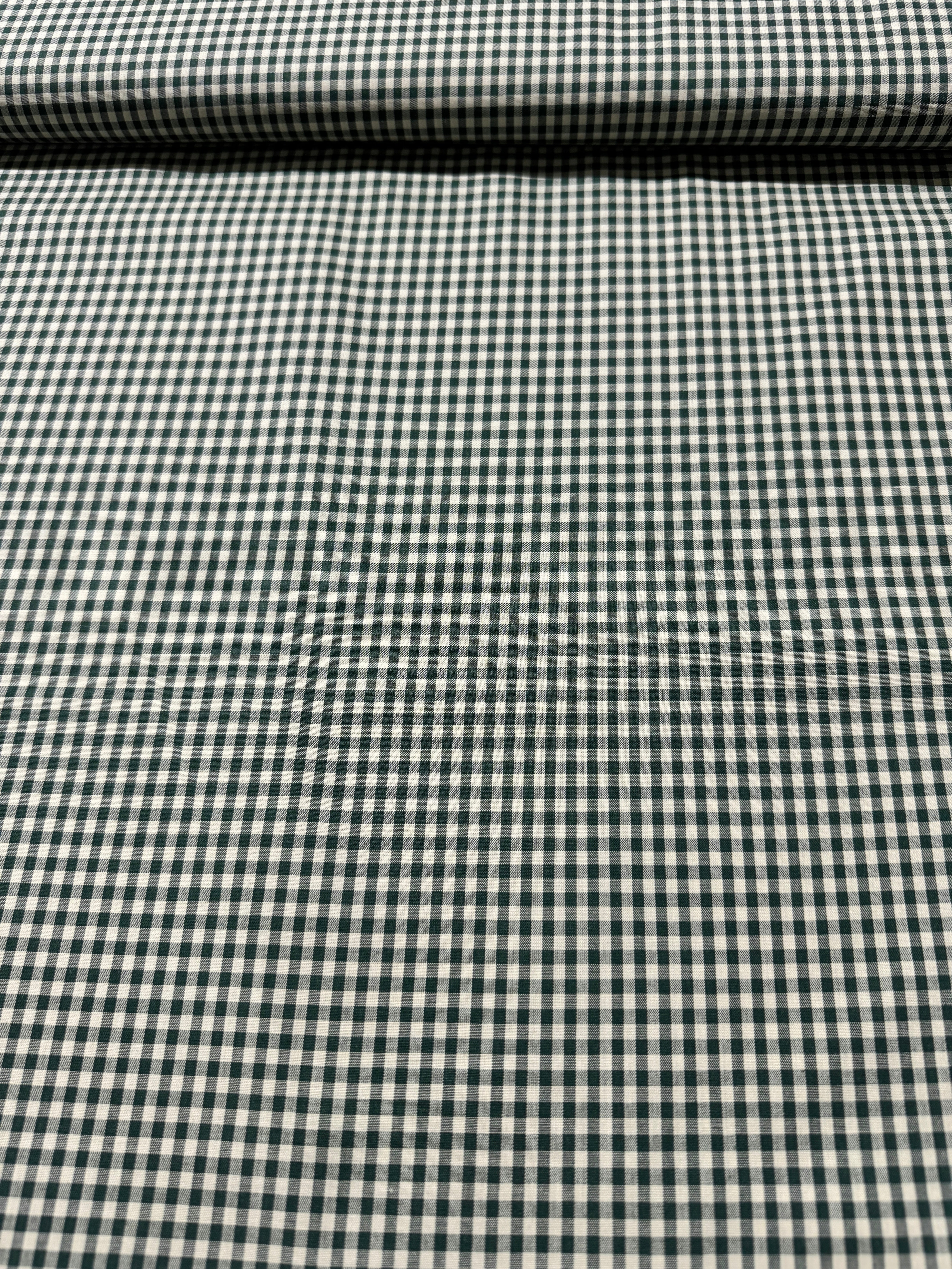 Crawford Gingham - Yarn Dyed 1/8 Inch Gingham Forest Yardage