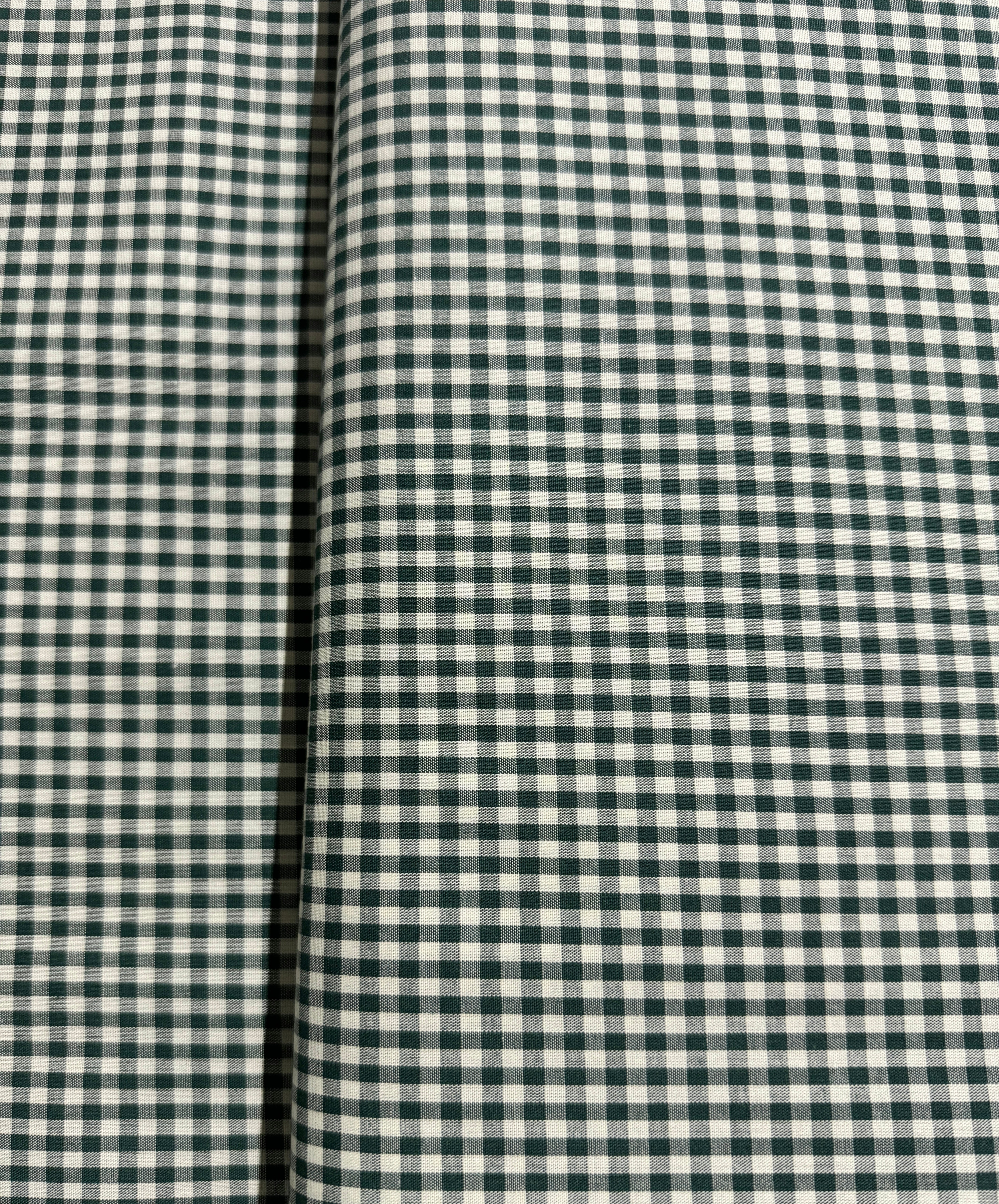 Crawford Gingham - Yarn Dyed 1/8 Inch Gingham Forest Yardage