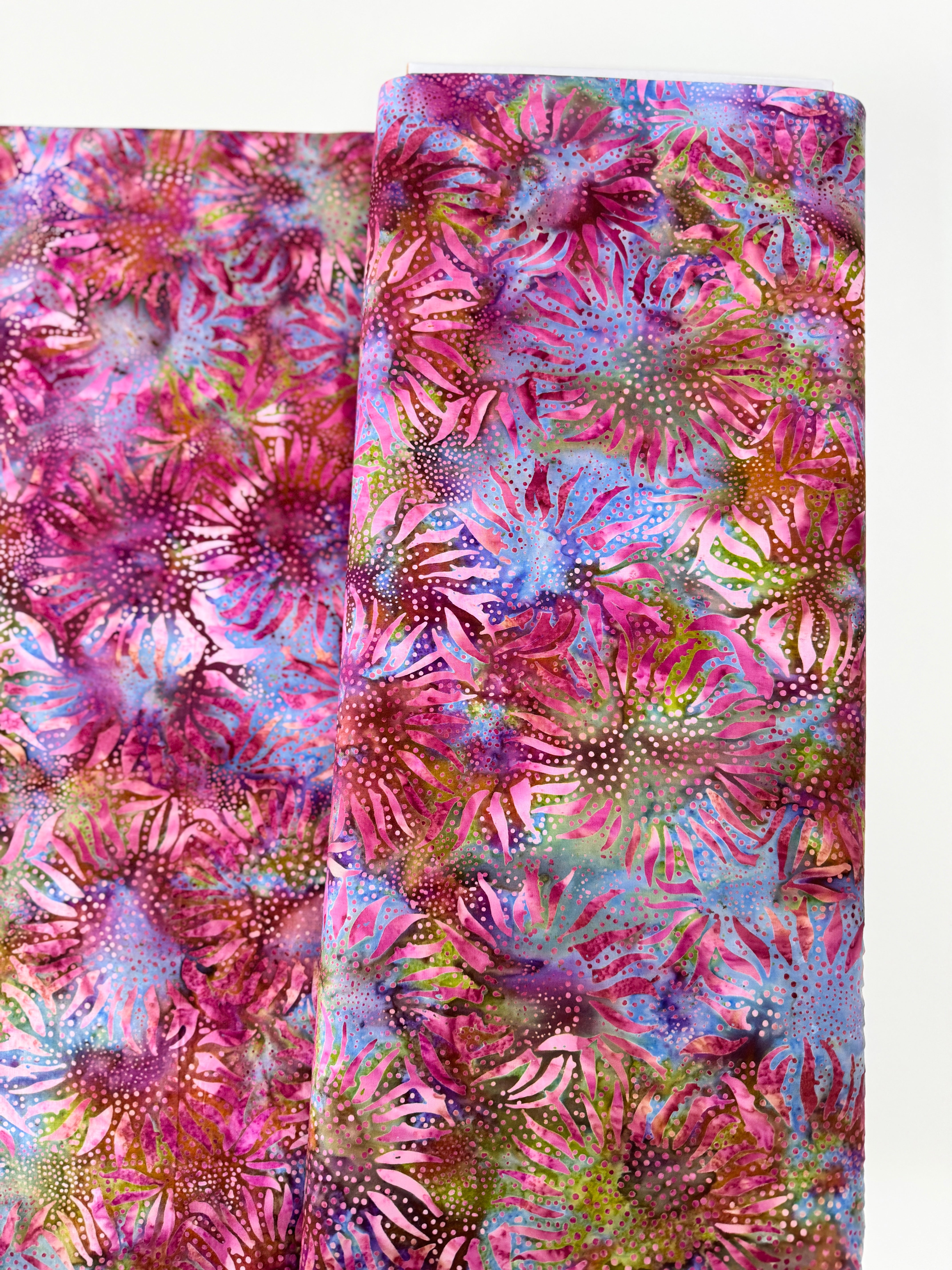 Bali Chop - Sunflower Strawberry Batik Yardage