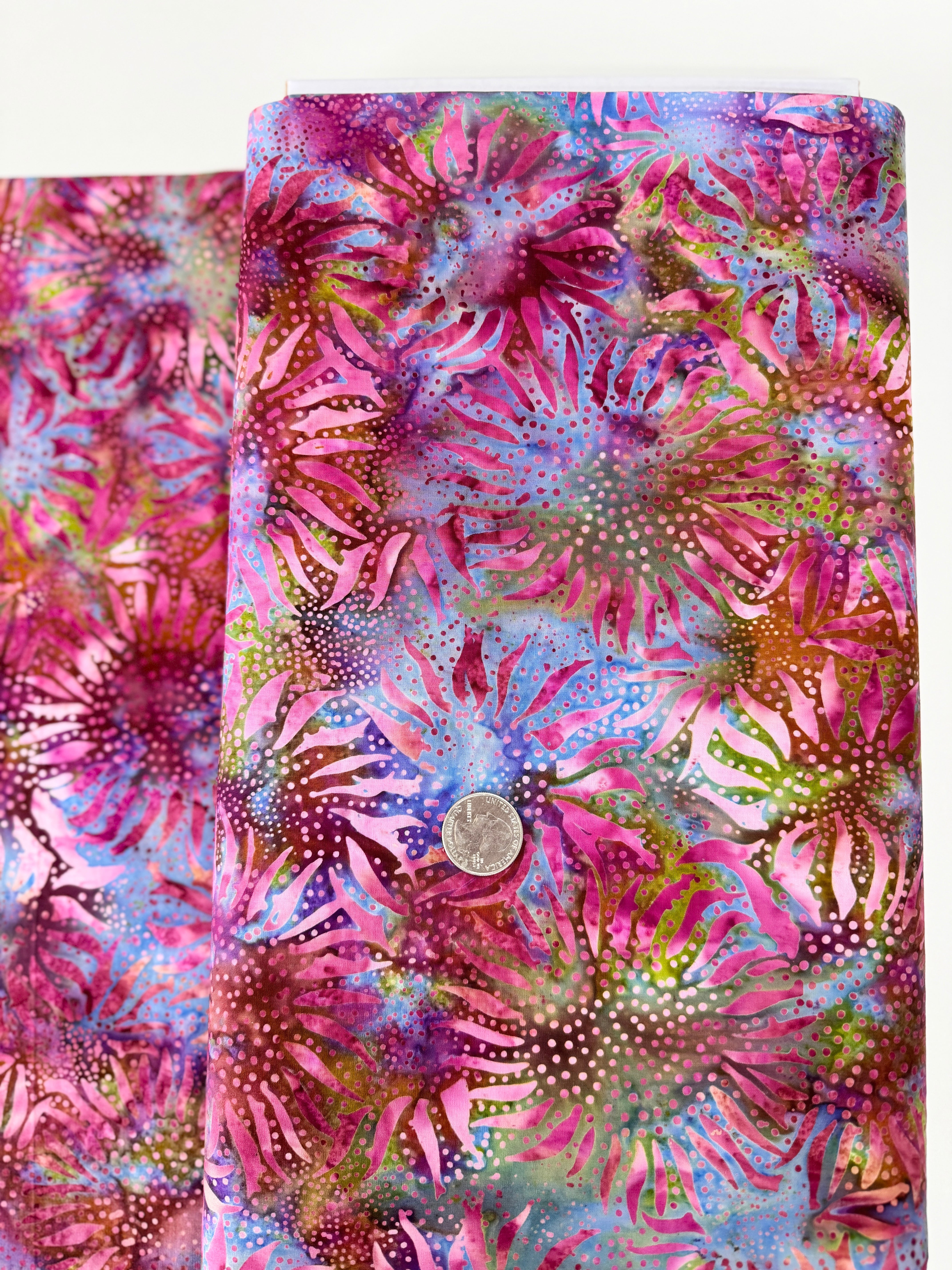 Bali Chop - Sunflower Strawberry Batik Yardage