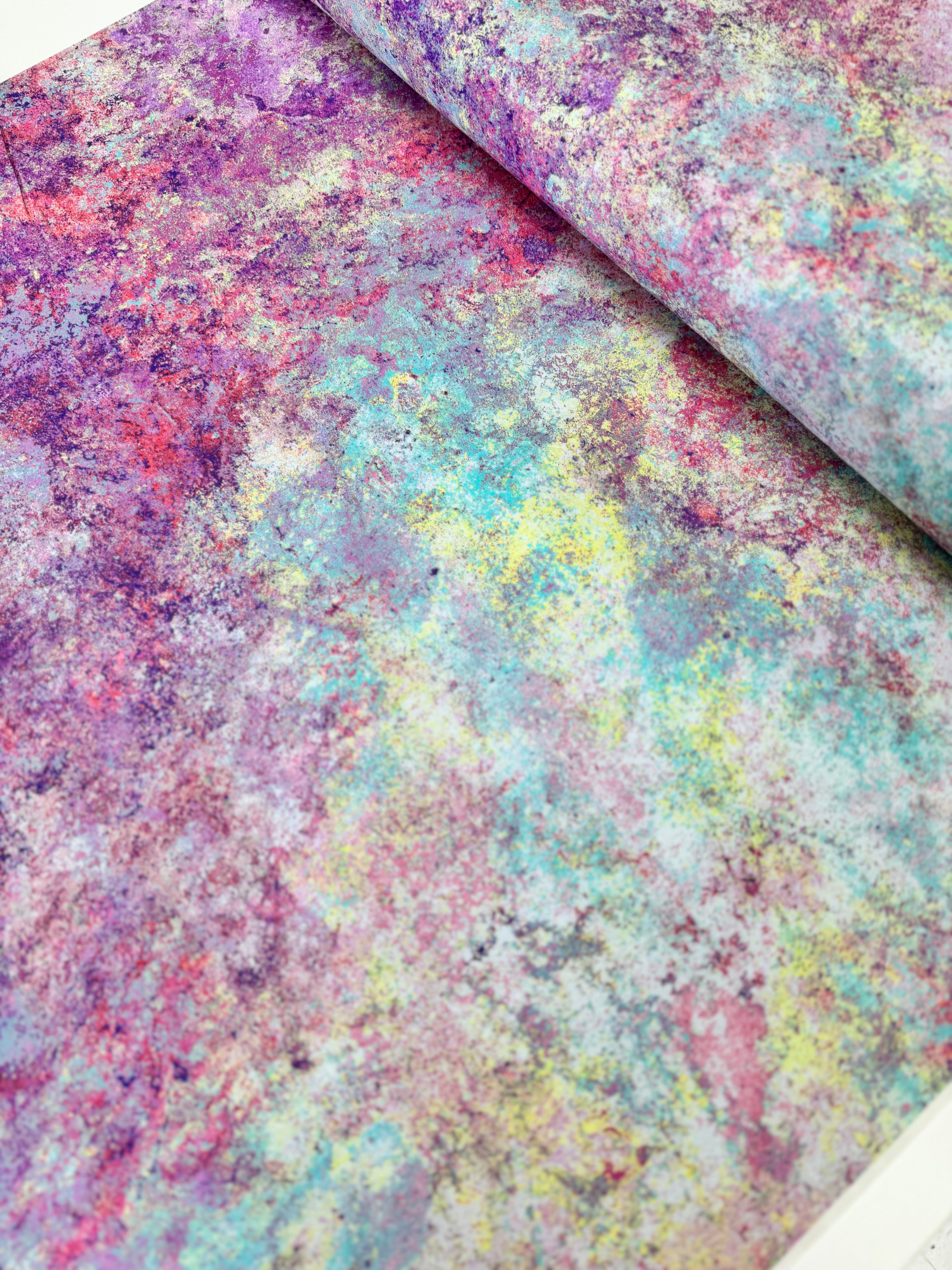 Stonehenge Multi Mixers Pastel 108-inch wide backing fabric by Linda Ludovico for Northcott Fabrics – marble texture in soft pastel colors.