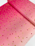 I Heart Ombre Metallic - Hot Pink Yardage