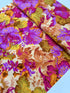 Kaffe Fassett Collective Grandiose Ochre fabric by Philip Jacobs for Free Spirit Fabrics, bold floral quilting cotton