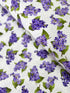 Flowerhouse - Elizabeth Lilacs Dots White Flannel Yardage