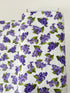 Flowerhouse - Elizabeth Lilacs Dots White Flannel Yardage