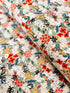 Meadow - Flax Multi Unbleached Canvas Metallic Yardage