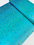Ombre Confetti Metallic Turquoise Quilting Cotton Fabric by V and Co. for Moda Fabrics – 43/44″ wide – 10871-208M