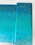 Ombre Confetti Metallic Turquoise Quilting Cotton Fabric by V and Co. for Moda Fabrics – 43/44″ wide – 10871-208M