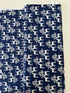 Oh What Fun – Royal Blue Quilting Cotton with Silver Metallic Accent by Hoffman Fabrics – 43/44″ wide – P4352-18S-ROYAL-SILVER