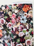 Serene Daydream – Rose Spectrum Digital Print by Hoffman Fabrics, quilting cotton with delicate pink, peach & white roses and green foliage – U5132-63